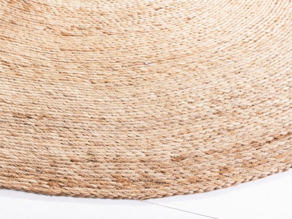 Χαλί Γιούτα Στρογγυλό Βαμβακερό Natural Γαρύφαλλο | Γαρύφαλλο - Λευκά Είδη